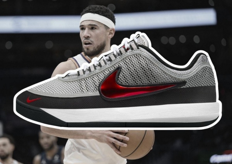 似布克第二代签名鞋Book 2曝光 依旧是“板鞋”风格